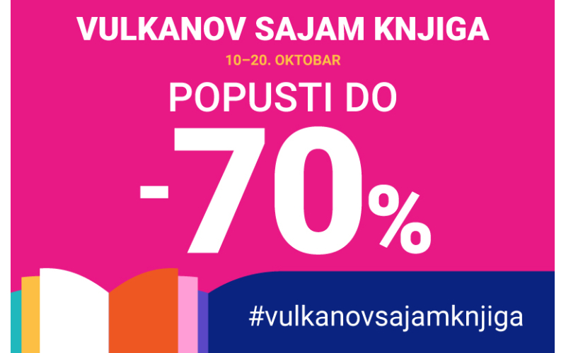 Vulkanov sajam knjiga je počeo – popusti do 70%