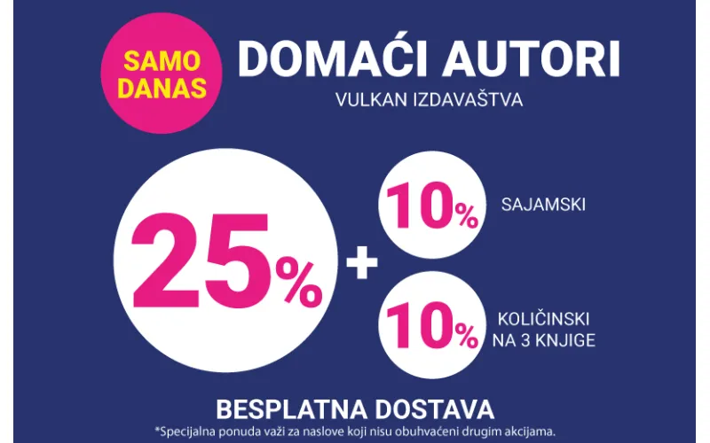 Knjige domaćih autora u izdanju Vulkan izdavaštva po specijalnim sajamskim cenama
