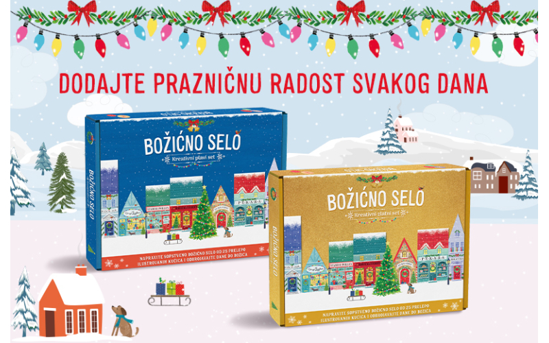 Kreativni setovi „Božićno selo“ u prodaji