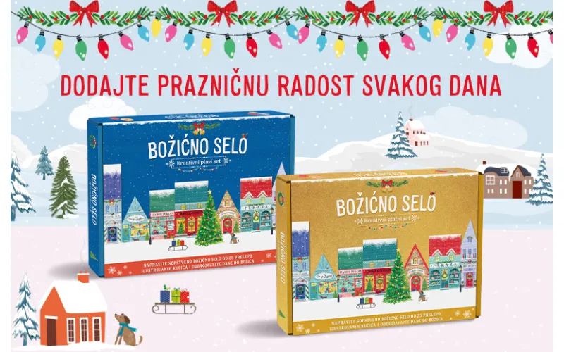 Kreativni setovi „Božićno selo“ u prodaji