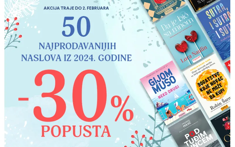 Najprodavanija izdanja Vulkan izdavaštva u 2024. godini na popustu od 30%