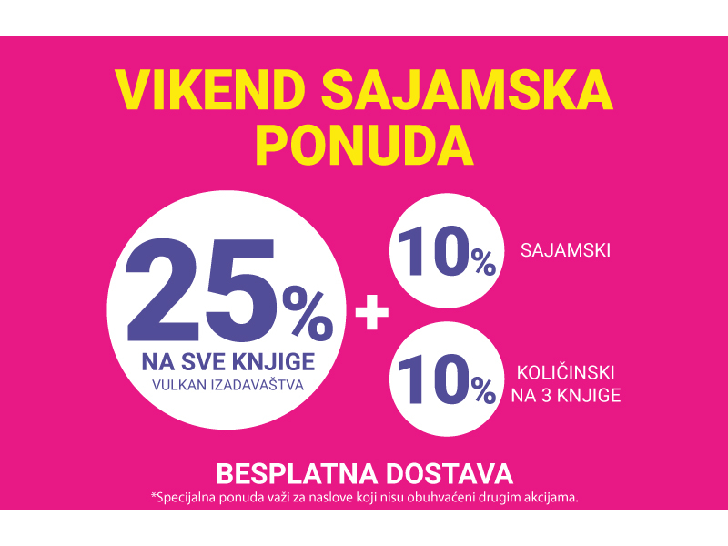 Sva izdanja Vulkan izdavaštva na specijalnoj sajamskoj onlajn-akciji