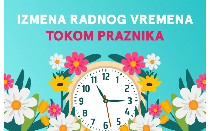 Izmena radnog vremena tokom praznika