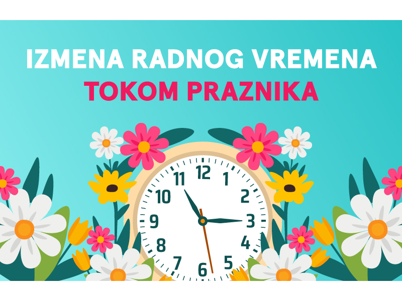 Izmena radnog vremena tokom praznika