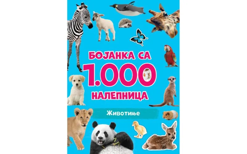 Bojanka sa 1.000 nalepnica: Životinje