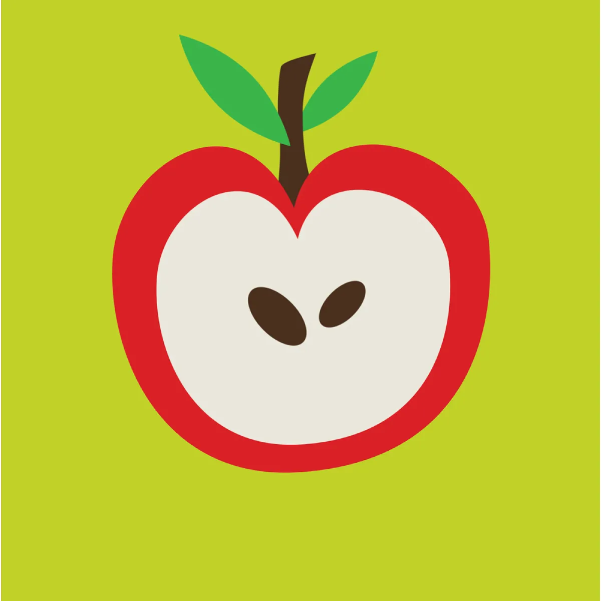 ČESTITKA - OZDRAVI BRZO - JABUKA 