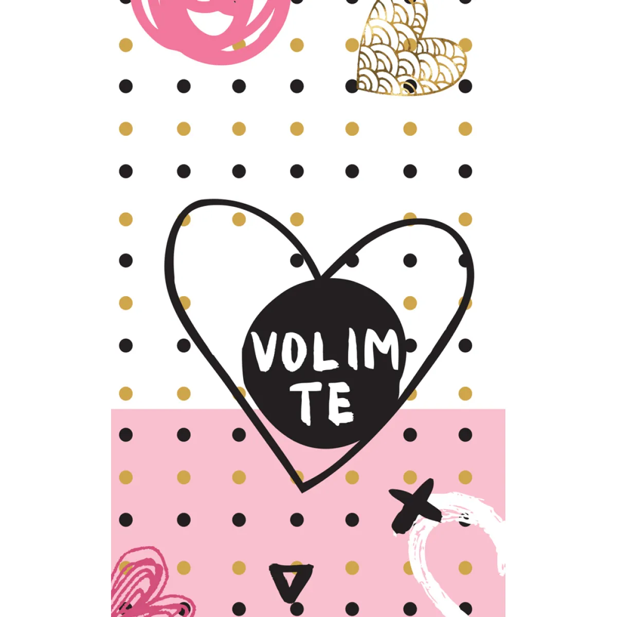 ČESTITKA - VOLIM TE - SRCE 