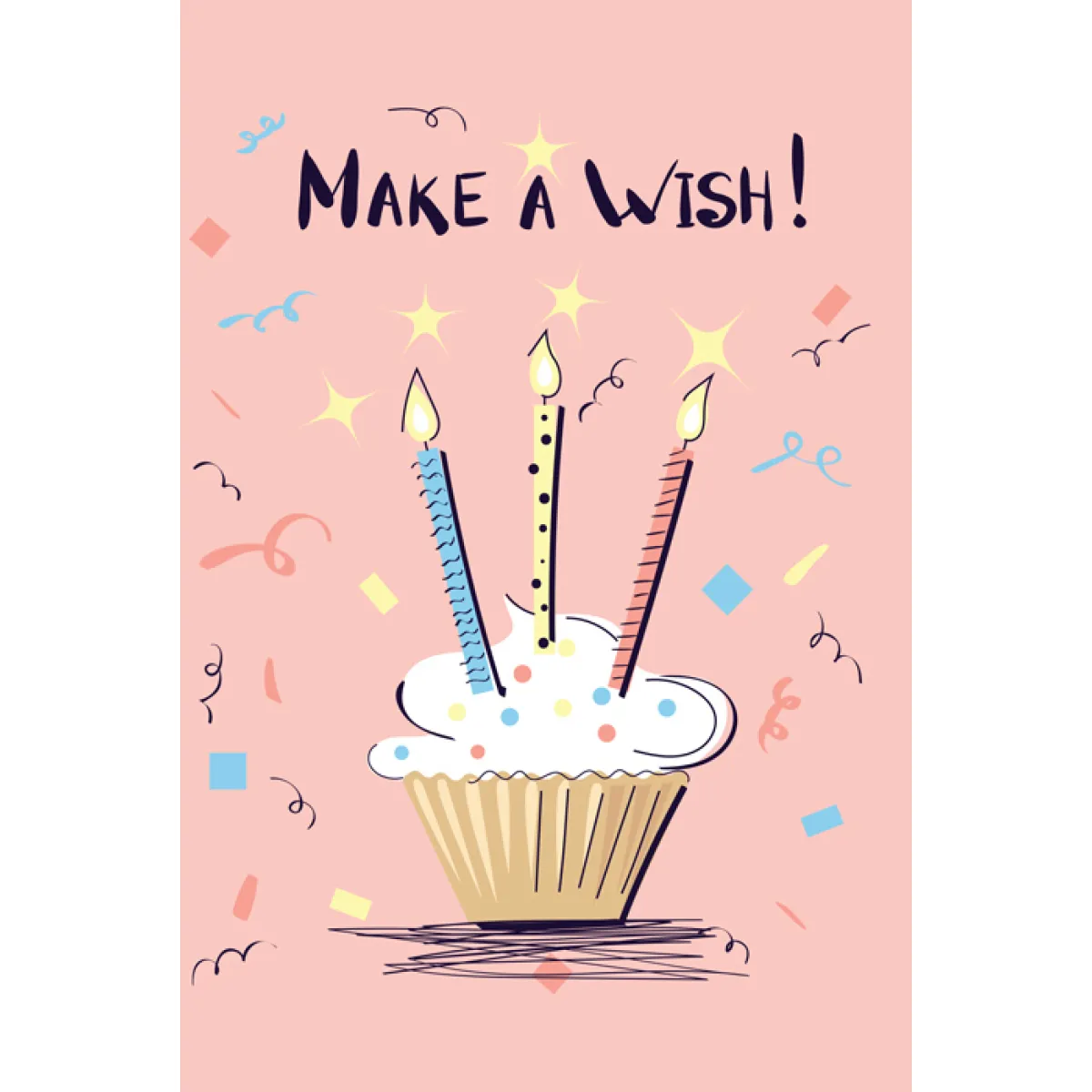 ČESTITKA - HAPPY BIRTHDAY - MAKE A WISH 