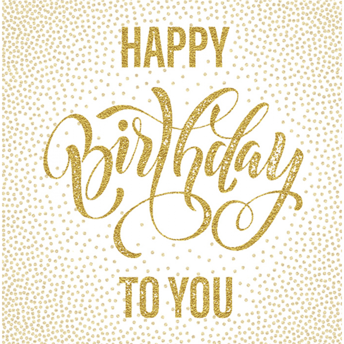 ČESTITKA - Happy birthday - Zlatna