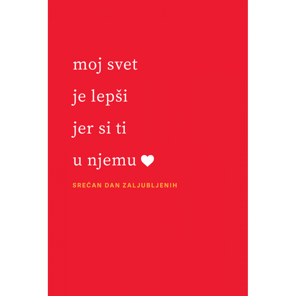 ČESTITKA - Dan zaljubljenih