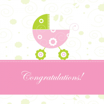 CONGRATULATIONS - NOVA BEBA ROZE 