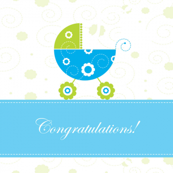 CONGRATULATIONS - NOVA BEBA PLAVA 