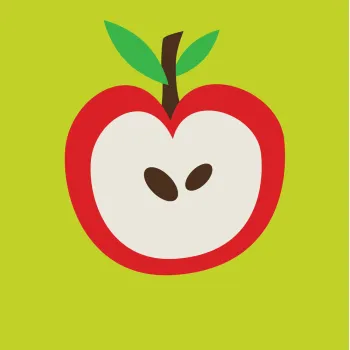 ČESTITKA - OZDRAVI BRZO - JABUKA 