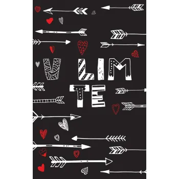 ČESTITKA - VOLIM TE - CRNA, STRELICE 
