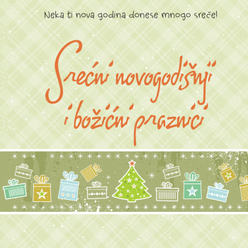 SREĆNI NOVOGODIŠNJI I BOŽIĆNI PRAZNICI - ZELENA 