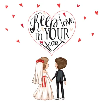 ČESTITKA - SVADBENA - SRCA 