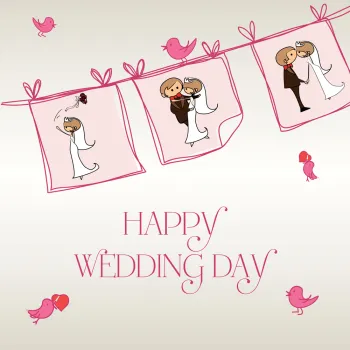 ČESTITKA - SVADBENA - HAPPY WEDDING DAY 