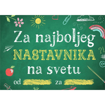 POPUNI I POKLONI: ZA NAJBOLJEG NASTAVNIKA NA SVETU 