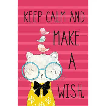 ČESTITKA - HAPPY BIRTHDAY - KEEP CALM AND MAKE A WISH 