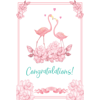 ČESTITKA - Congratulations - Flamingosi 
