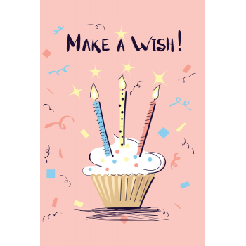 ČESTITKA - Happy birthday - Make a wish 