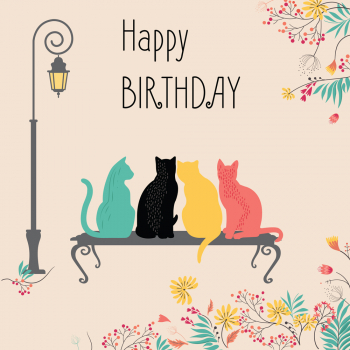 HAPPY BIRTHDAY - 4 MACE OKRENUTE LEĐIMA 