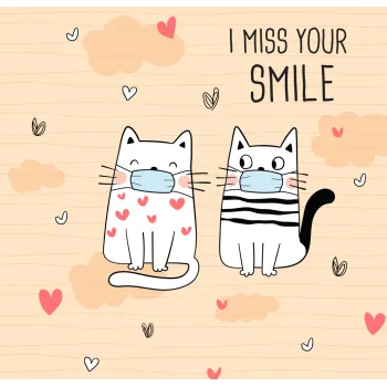 ČESTITKA - I MISS YOUR SMILE 