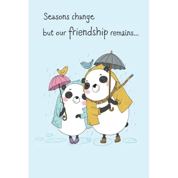 ČESTITKA - SEASONS CHANGE BUT OUR FRIENDSHIP REMAINS 