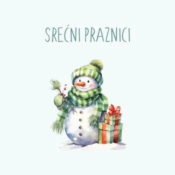 NOVOGODIŠNJA ČESTITKA - SNEŠKO 