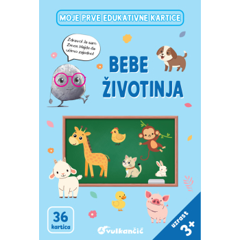 Zrnce kartice – Bebe životinja – latinica 