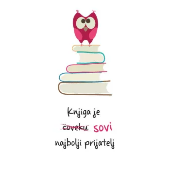 BUKMARKER VB003 - KNJIGA JE SOVI NAJBOLJI PRIJATELJ 