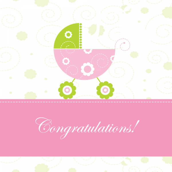 CONGRATULATIONS - NOVA BEBA ROZE 