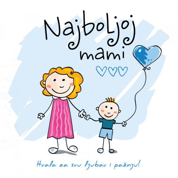 NAJBOLJOJ MAMI - PLAVA 
