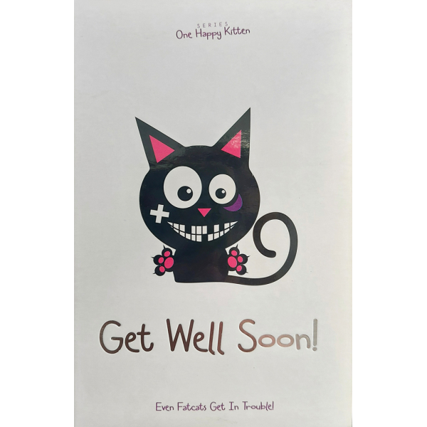 ONE HAPPY KITTEN - GET WELL SOON 