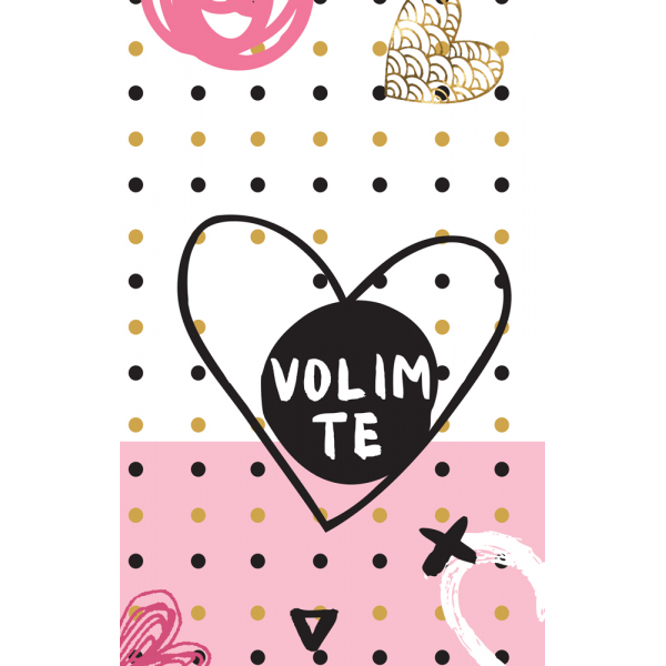 ČESTITKA - Volim te - srce 