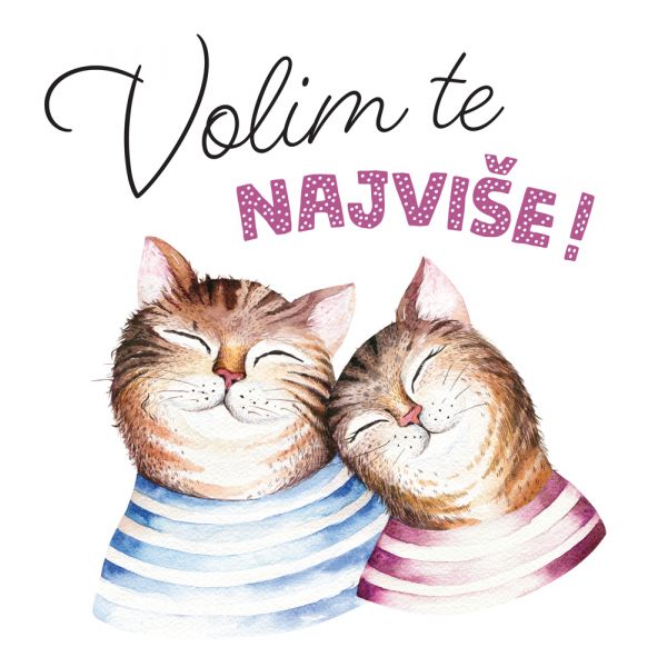 ČESTITKA - VOLIM TE NAJVIŠE 