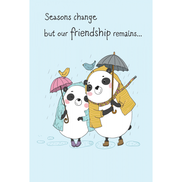 ČESTITKA - SEASONS CHANGE BUT OUR FRIENDSHIP REMAINS 