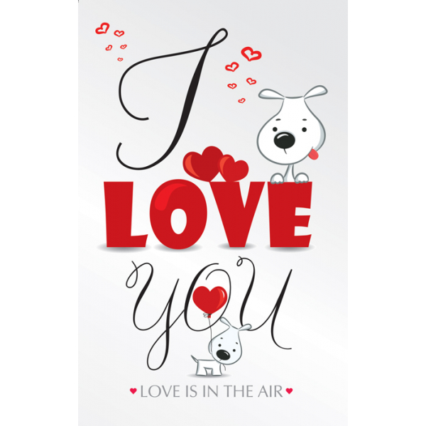ČESTITKA - Love You - Love Is In The Air 