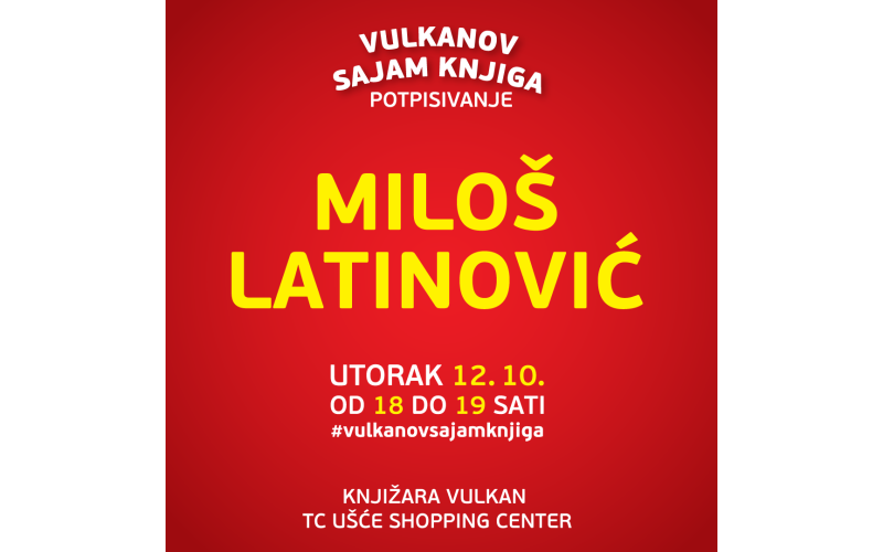 Potpisivanje knjiga Miloša Latinovića